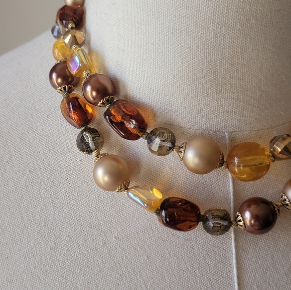 VTG Vendome Shades Of Autumn Necklace - Picture 4 of 10
